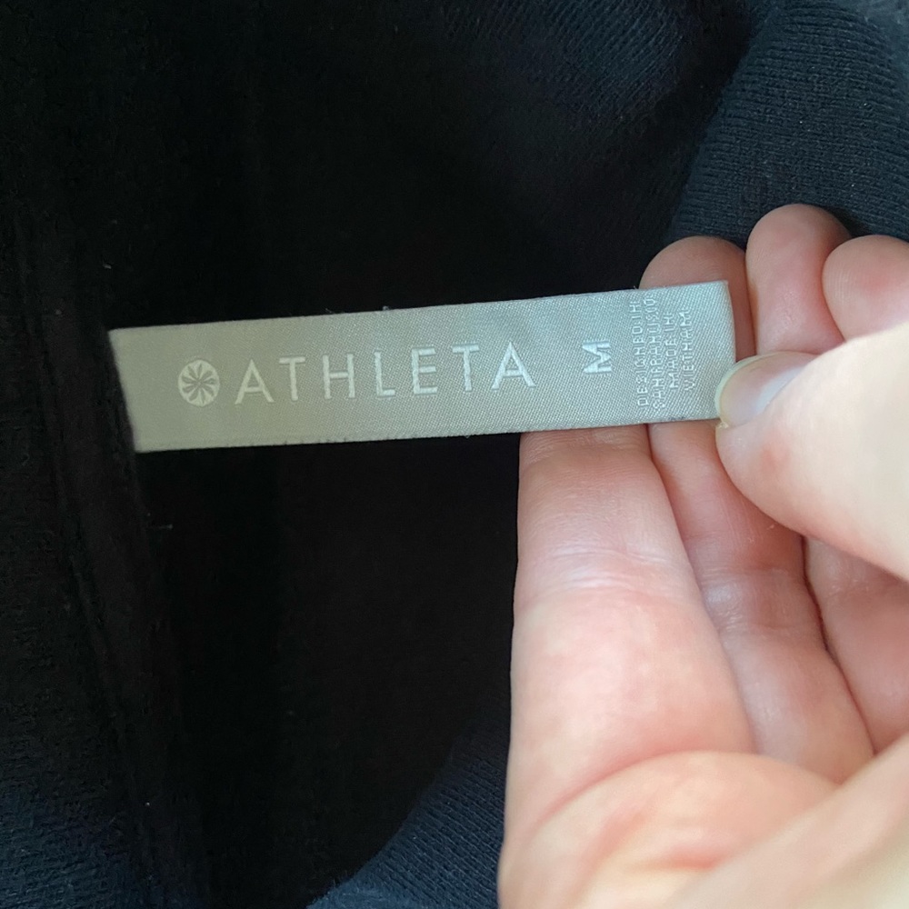 Athleta M black 24/7 funnel neck sweatshirt - Picture 8 of 11